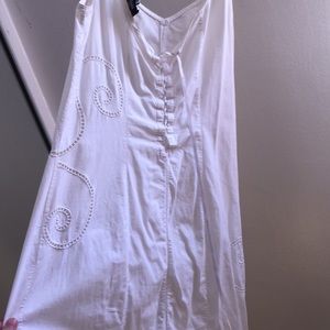 White versace dress corset back